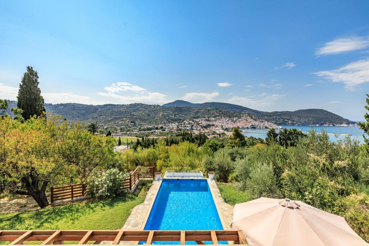 Villa Rodia With Swimming Pool On Skopelos Island מראה חיצוני תמונה